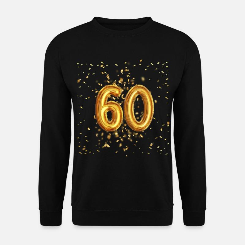 60 år gammel ballongdesign - Genser unisex - svart
