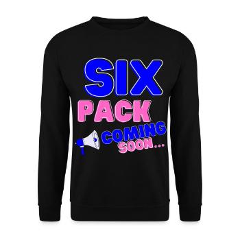 Six Pack à venir 35 - Sweat-shirt Unisexe - noir - Devant - Alina (178cm) & Michal (187cm)