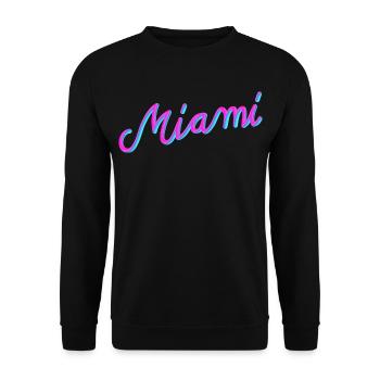 Miami - Unisex Pullover - Schwarz - Vorne - Alina (178cm) & Michal (187cm)