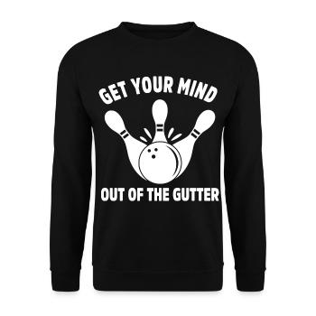 Bowling Bowler Gutter Strike Replacement Needles - Unisex Sweatshirt - black - Front - Alina (178cm) & Michal (187cm)