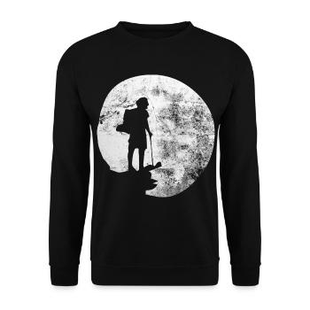 Moon - Hiking - (12) - Unisex Sweatshirt - black - Front - Alina (178cm) & Michal (187cm)