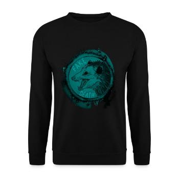 Opossum fake death - Unisex Pullover - Schwarz - Vorne - Alina (178cm) & Michal (187cm)