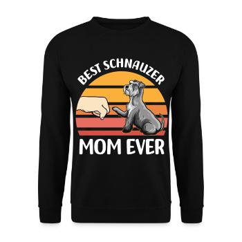 Schnauzer gifts for women | Dogs Dog Animals - Unisex Sweatshirt - black - Front - Alina (178cm) & Michal (187cm)