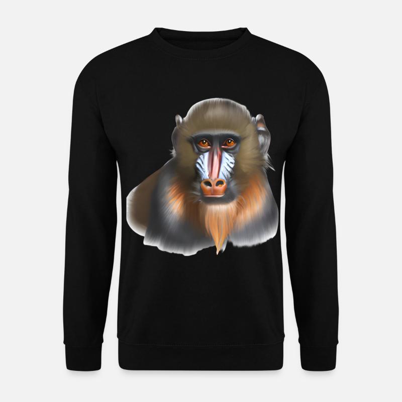 Mandrill Monkey - Unisex Sweatshirt - black