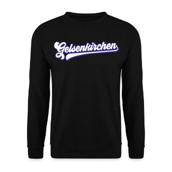 Gelsenkirchen Text | Colors changeable - Unisex Sweatshirt - black - Front - Alina (178cm) & Michal (187cm)