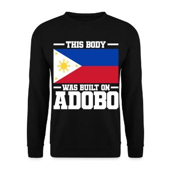 Philippinen Flagge | Filipino Land Asien Geschenke - Unisex Pullover - Schwarz - Vorne - Alina (178cm) & Michal (187cm)