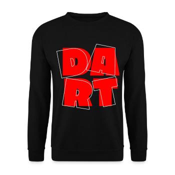 Darts Dartboard Dart Dart King 180 Bullseye - Unisex Sweatshirt - black - Front - Alina (178cm) & Michal (187cm)