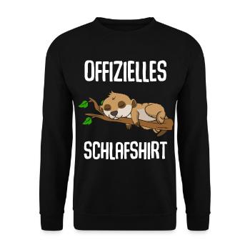 T-shirt de nuit officiel Meerkat - Sweat-shirt Unisexe - noir - Devant - Alina (178cm) & Michal (187cm)
