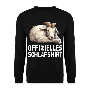 Chemise de nuit officielle Goat - Sweat-shirt Unisexe - noir - Devant - Alina (178cm) & Michal (187cm)