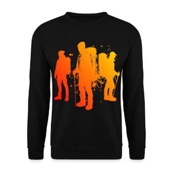 Grimpeur Hommes Escalade Escalade de bloc Femmes - Sweat-shirt Unisexe - noir - Devant - Alina (178cm) & Michal (187cm)