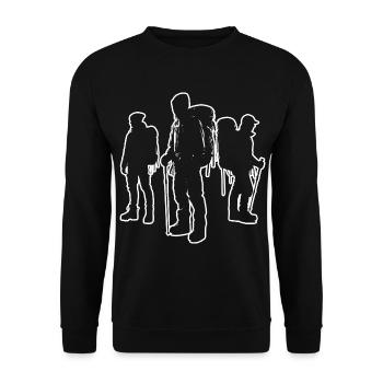 Escalade Femmes Escalade Grimpeur de bloc Homme - Sweat-shirt Unisexe - noir - Devant - Alina (178cm) & Michal (187cm)