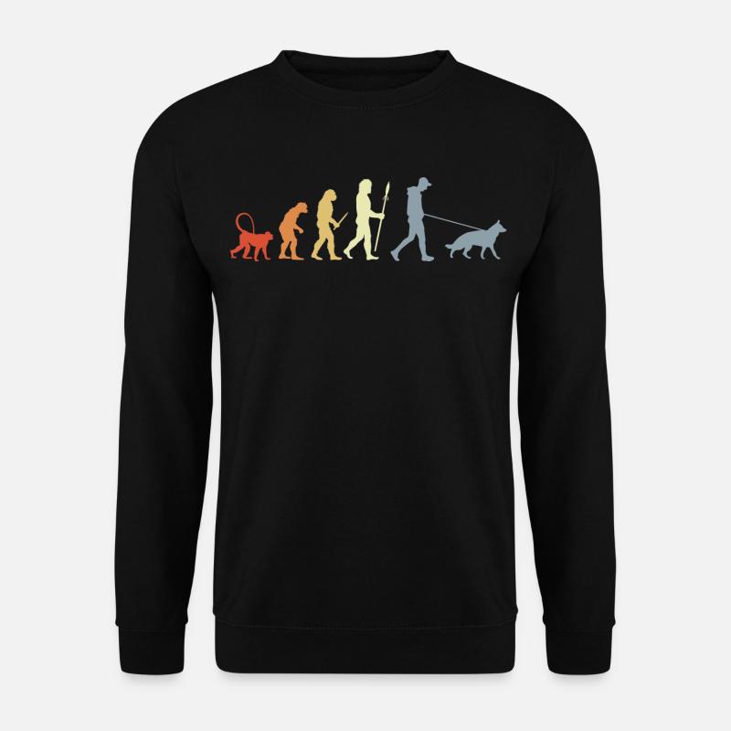 German Shepherd Owner Evolution - Unisex Sweatshirt - black