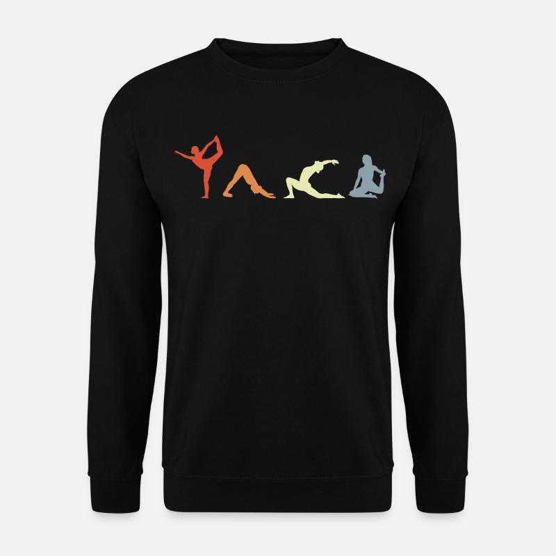 Yogini Stellungen - Unisex Pullover - Schwarz