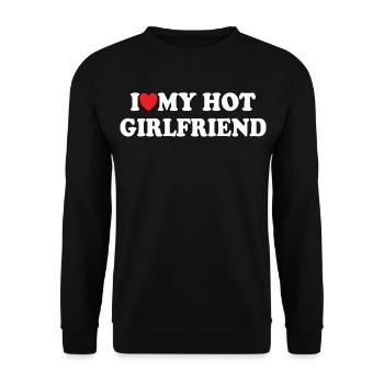 J’adore ma copine sexy - Sweat-shirt Unisexe - noir - Devant - Alina (178cm) & Michal (187cm)