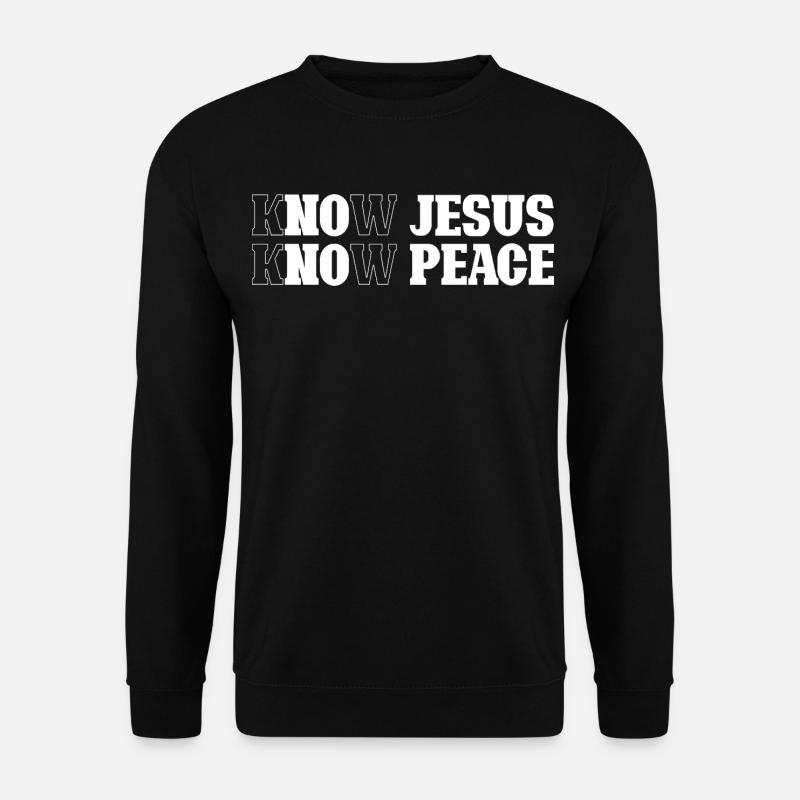 Recognizing Jesus, Finding Peace - Unisex Sweatshirt - black
