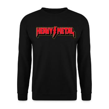 Heavy Metal 3D Logo - Sweat-shirt Unisexe - noir - Devant - Alina (178cm) & Michal (187cm)