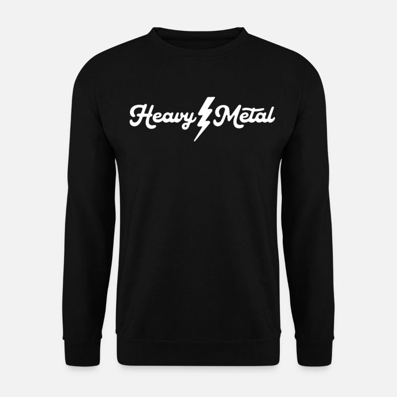 Heavy Metal Lightning Script - Sweat-shirt Unisexe - noir