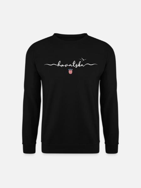 Hrvatska - Kroatien | Traumurlaub | Strand & Meer - Unisex Pullover - Schwarz