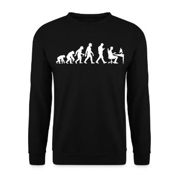 Gamer Evolution Für Online Gaming Und Videospiele - Unisex Pullover - Schwarz - Vorne - Alina (178cm) & Michal (187cm)