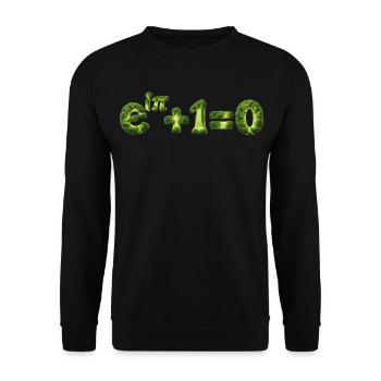 Euler-Brokkoli-Mathematik-Identität - Unisex Pullover - Schwarz - Vorne - Alina (178cm) & Michal (187cm)