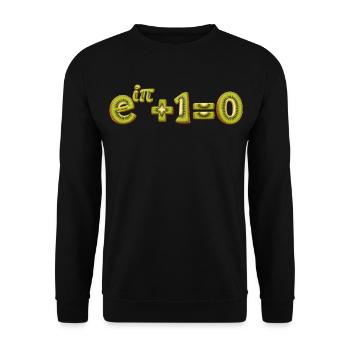 Euler Kiwi Mathematik-Identität - Unisex Pullover - Schwarz - Vorne - Alina (178cm) & Michal (187cm)