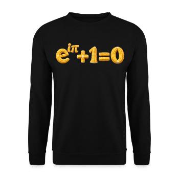 Euler-Identität, aber Mathematik - Unisex Pullover - Schwarz - Vorne - Alina (178cm) & Michal (187cm)