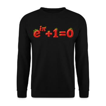 Identität des Euler Math Cutters - Unisex Pullover - Schwarz - Vorne - Alina (178cm) & Michal (187cm)