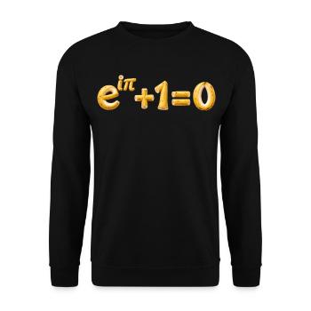 Euler Banana Mathematik-Identität - Unisex Pullover - Schwarz - Vorne - Alina (178cm) & Michal (187cm)