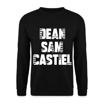 NOMS, CADEAU - Sweat-shirt Unisexe - noir - Devant - Alina (178cm) & Michal (187cm)