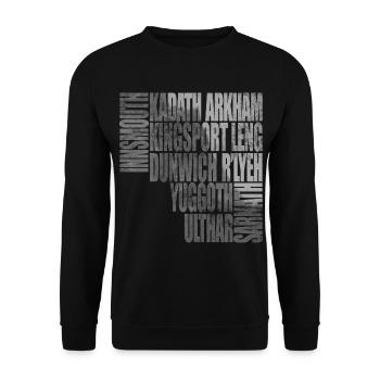 Lovecraftian Places - Unisex Sweatshirt - black - Front - Alina (178cm) & Michal (187cm)