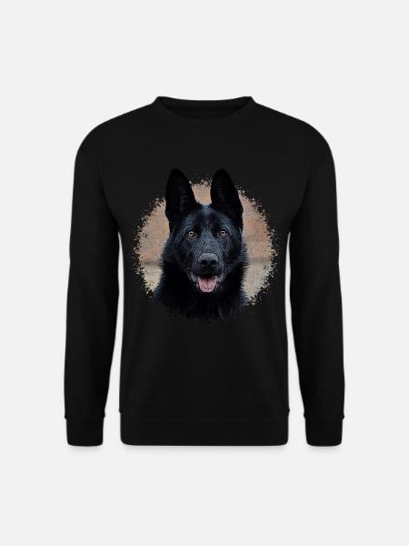 Schwarzer Schäferhund - Unisex Pullover - Schwarz