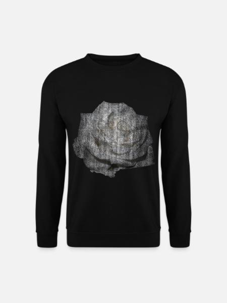 ROSE BLANCHE FLEUR BLANCHE - Sweat-shirt Unisexe - noir