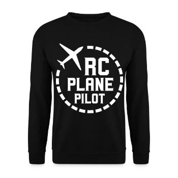 Rc Avion pilote pilote modèle de vol - Sweat-shirt Unisexe - noir - Devant - Alina (178cm) & Michal (187cm)