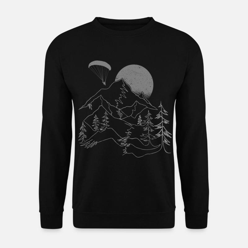 Gleitschirm Gleitschirmfliegen Paragliding - Unisex Pullover - Schwarz