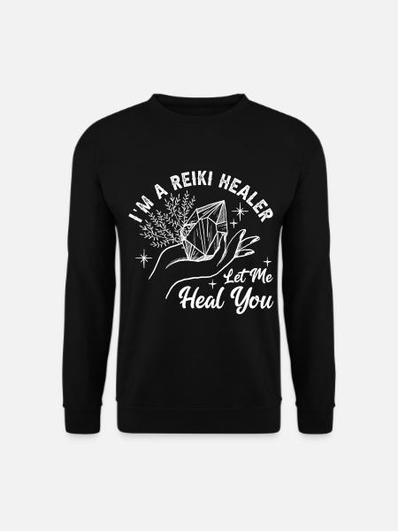 Medicine Reiki Healer Positive Energy - Unisex Sweatshirt - black