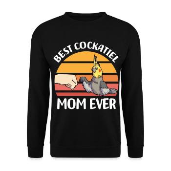 Cockatiel Gifts | Pets Bird Birds - Unisex Sweatshirt - black - Front - Alina (178cm) & Michal (187cm)