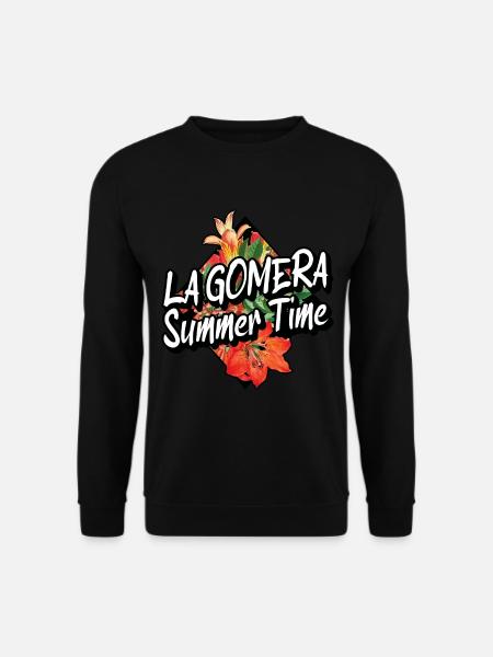 La Gomera Sommer Sonne Strand Meer Palmen - Unisex Pullover - Schwarz