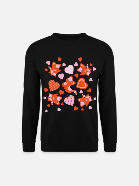 paternal cat - Unisex Sweatshirt - black