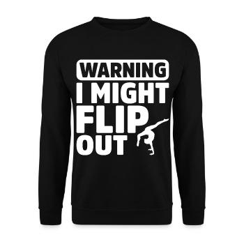 Gymnastique Acrobaties Cheerleading Gymnaste Gymnastique au sol - Sweat-shirt Unisexe - noir - Devant - Alina (178cm) & Michal (187cm)