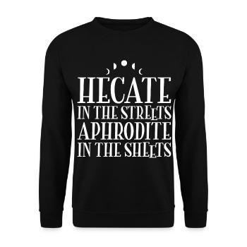 Witches - Unisex Sweatshirt - black - Front - Alina (178cm) & Michal (187cm)