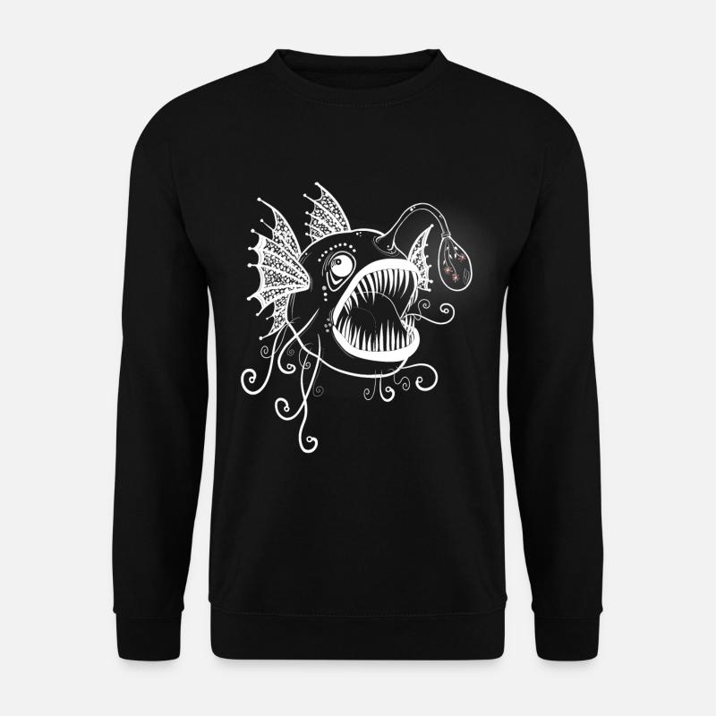 Poisson-grenouille à bulbe à fleurs - Sweat-shirt Unisexe - noir