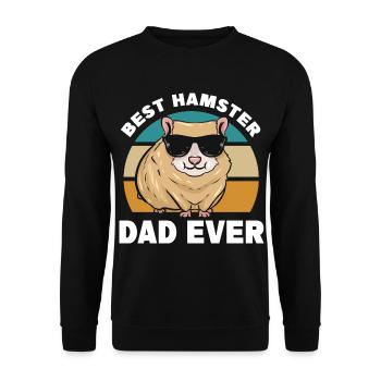 Hamster Sayings | Rodents Pets Gift Idea - Unisex Sweatshirt - black - Front - Alina (178cm) & Michal (187cm)