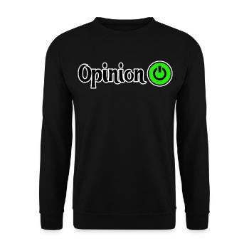 Graphismes de conception de puissance opiniâtres - Sweat-shirt Unisexe - noir - Devant - Alina (178cm) & Michal (187cm)