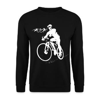 Vélo Rando Et Plaisir Cadeau Cycliste - Sweat-shirt Unisexe - noir - Devant - Alina (178cm) & Michal (187cm)