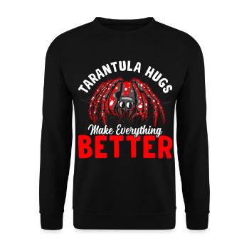 Tarentule étreint les propriétaires d’araignées de compagnie - Sweat-shirt Unisexe - noir - Devant - Alina (178cm) & Michal (187cm)