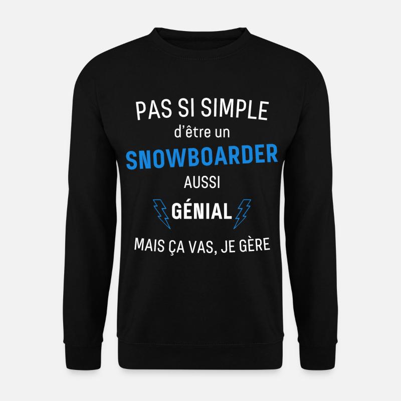 Awesome Snowboarder - Unisex Sweatshirt - black