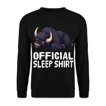 Offizielles Schlafshirt Yak - Unisex Pullover - Schwarz - Vorne - Alina (178cm) & Michal (187cm)