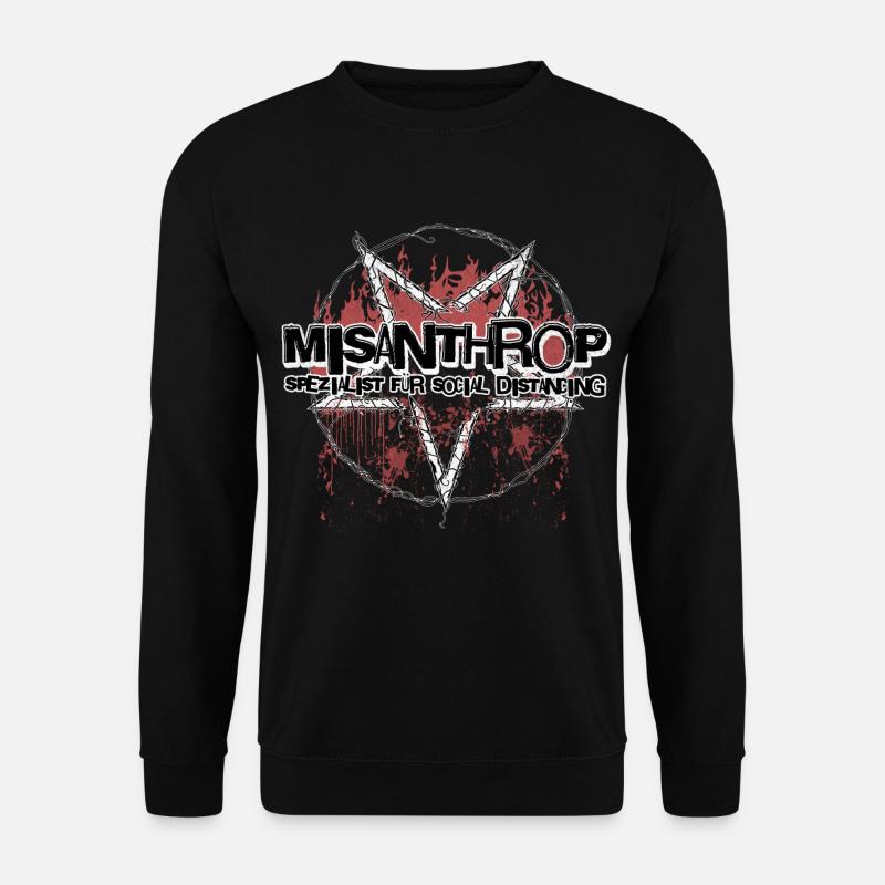 MISANTHROP Spezialist für Social Distancing - Unisex Pullover - Schwarz