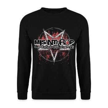 SPÉCIALISTE MISANTHROPE DE LA DISTANCIATION SOCIALE - Sweat-shirt Unisexe - noir - Devant - Alina (178cm) & Michal (187cm)