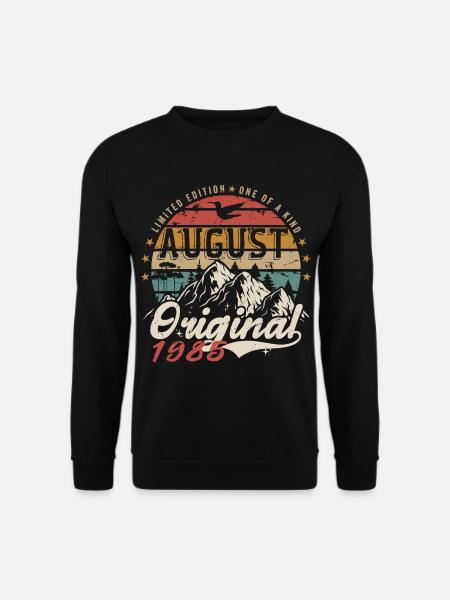 Août 1985 - Fabriqué En Août 1985 - Vintage 1985 - Sweat-shirt Unisexe - noir